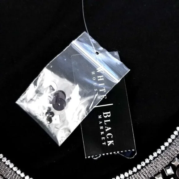 White House Black Market Jewel Neck Chemise Dress - Picture 11 of 12